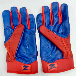 Pro Style Signature Batting Gloves ROYAL BLUE/ RED